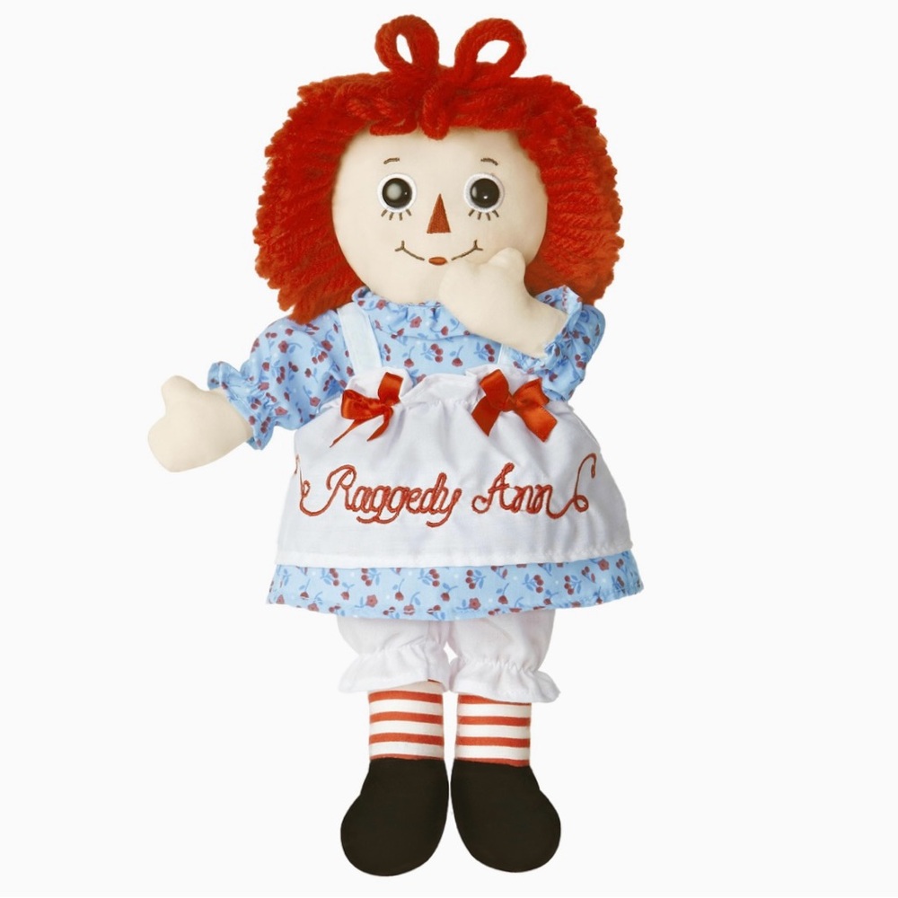 2012 Hand Made by AURORA Classic Timeless Raggedy Ann Doll Embroidered Lace Bows - Picture 6 of 16